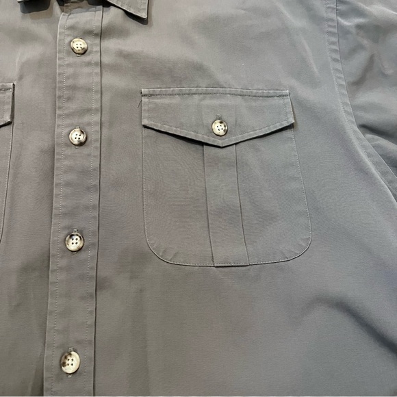 Willis & Geiger Mens Gray Safari Outdoor/Hunting Button Down Shirt- Size Large - Picture 7 of 10